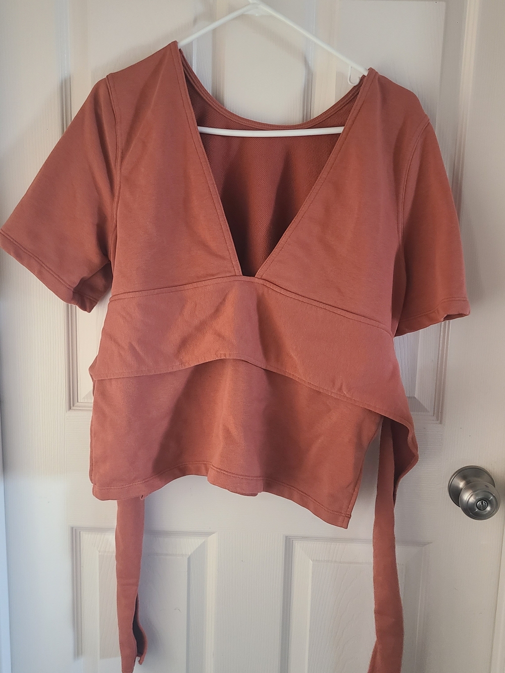 Yoga Wrap Crop Top with Waist Tie From Nike Studios